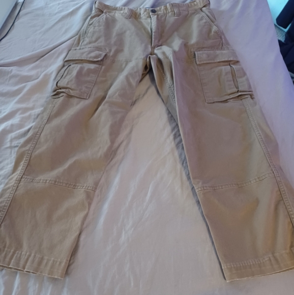 Lands' End Other - Lands End Brown Cargo Pants Mens Size 33 x 27 Traditional Fit Side Back Pockets